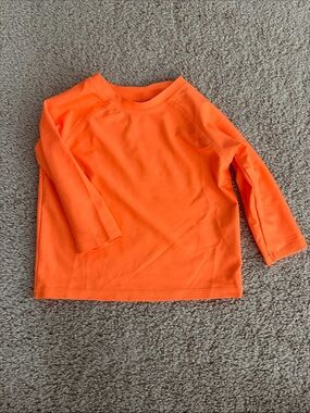 Jumping Beans Rashguard - Bright Orange 12M